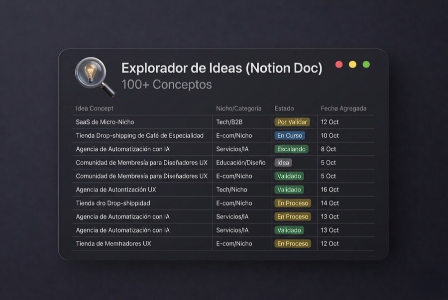 Explorador de ideas